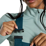 Burton Women's Avalon Stretch 2L Bib Pant 2025 - A pair of dark blue snow pants with a bib design and adjustable straps.