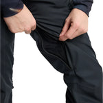 Burton Women's Gloria 2L Stretch Pants 2025 - Black pants with a subtle pattern of thin white lines on the left leg.