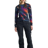 Burton Women's Gloria 2L Stretch Pants 2025 - A pair of black snow pants with a subtle white logo on the left leg.