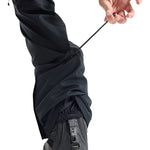 Burton Women's Gloria 2L Stretch Pants (Short) 2025 - Black pants with a subtle white stripe down the side, featuring elastic cuffs and adjustable waistband.