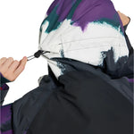 Burton Women's Lalik 2L Jacket - A purple and black jacket with a hood, featuring a white logo on the left chest.