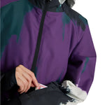 Burton Women's Lalik 2L Jacket 2025 - A purple jacket with a black collar and zipper, featuring a white logo on the left chest.