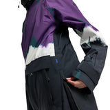 Burton Women's Lalik 2L Jacket 2025 - A purple and black jacket with a white snowflake pattern on the sleeve cuff.