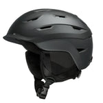Smith Women's Liberty MIPS Helmet 2025 - A black helmet with a matte finish, featuring ventilation holes and a strap at the back.