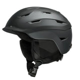 Smith Women's Liberty MIPS Helmet 2025 - A black helmet with a matte finish, featuring ventilation holes and a strap at the back.