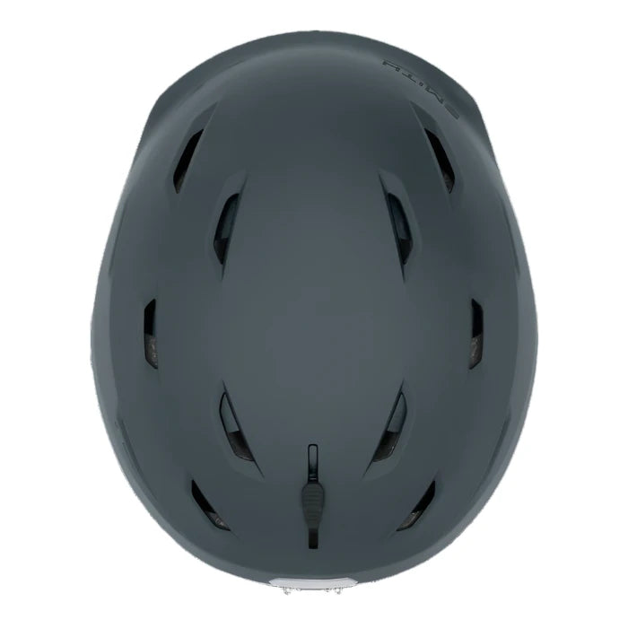 Smith Women's Liberty MIPS Helmet 2025 - A black helmet with a white logo on the front and ventilation holes around the sides.