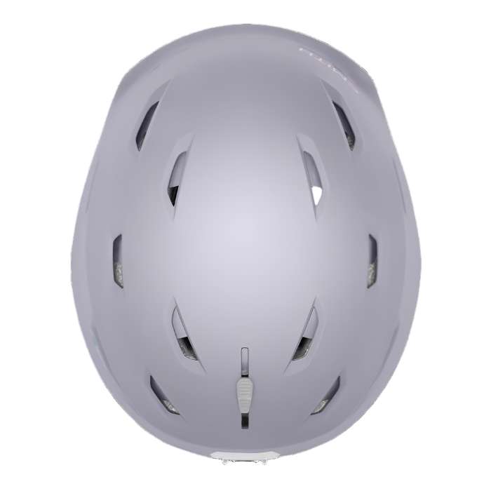 Smith Women's Liberty MIPS Helmet 2025 - A white helmet with a black visor and ventilation holes on top.