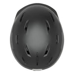 Smith Women's Liberty MIPS Helmet 2025 - A black helmet with a white logo on the front and a silver buckle at the back.