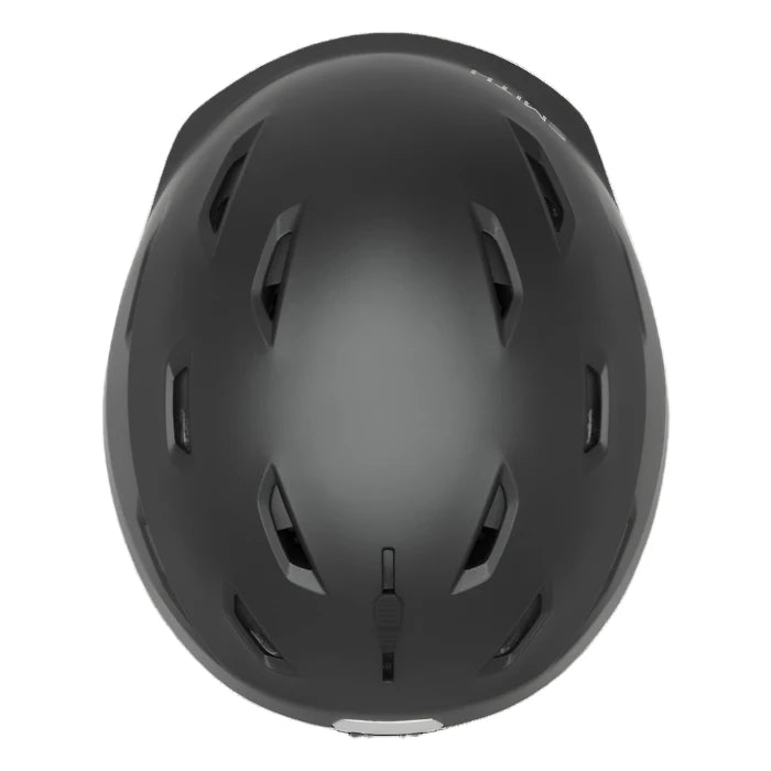 Smith Women's Liberty MIPS Helmet 2025 - A black helmet with a white logo on the front and a silver buckle at the back.