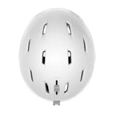 Smith Women's Mirage MIPS Helmet 2025 - A white helmet with a sleek design and ventilation holes on top, featuring a prominent MIPS label at the back.