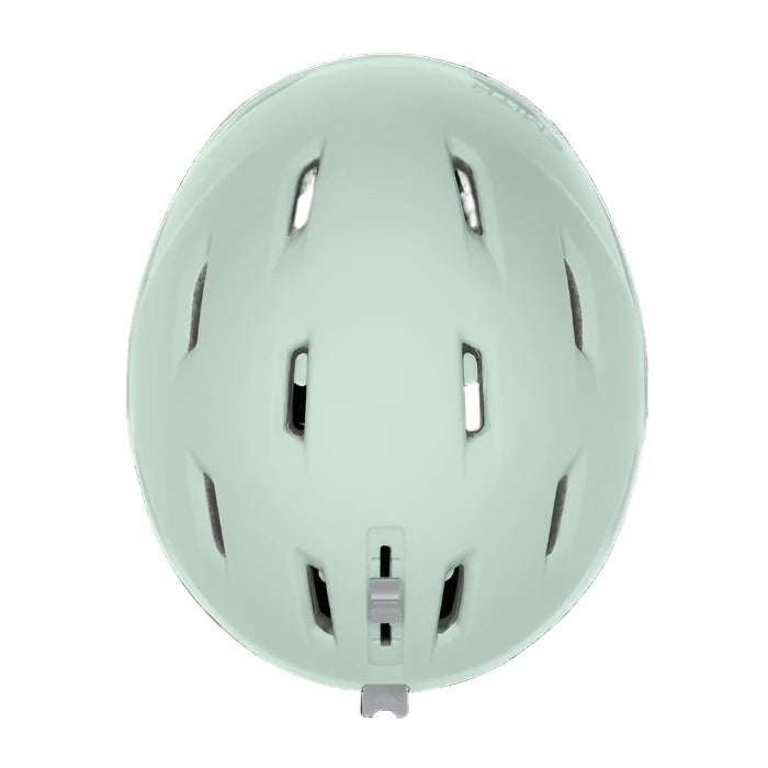 Smith Women's Mirage MIPS Helmet 2025 - A mint green helmet with a sleek, aerodynamic design and a prominent white logo on the front.