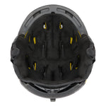Smith Women's Mirage MIPS Helmet 2025 - Black helmet with yellow accents on the sides and back, featuring a white logo on the front.