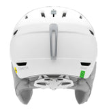 Smith Women's Mirage MIPS Helmet 2025 - A white helmet with a gray stripe on top and a black visor.