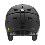 Smith Women's Vantage MIPS Helmet - A black helmet with a white logo on the front and a strap at the back.