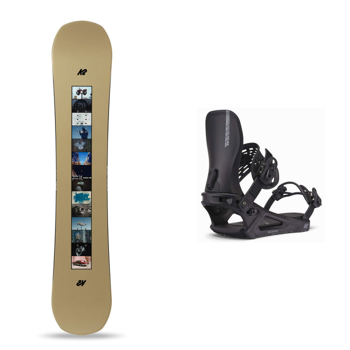 K2 Men's World Peace Snowboard with K2 Bond Snowboard Binding 2025