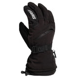Swany X-Over Glove 2025 - A black glove with a white logo on the wrist strap and a zippered pocket on the back of the hand.