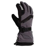 Swany X-Over Glove 2025 - A pair of gray gloves with black accents and a strap on the wrist.