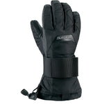 Dakine Junior's Wristguard Glove - A black glove with a wrist strap and thumb guard, featuring a small logo on the back of the hand.