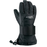 Dakine Junior's Wristguard Glove - A black glove with a wrist strap and thumb guard, featuring a small logo on the back of the hand.