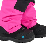 Airblaster Junior's Freedom Insulated Suit 2025 - Black snowsuit with a black zipper on the left leg.