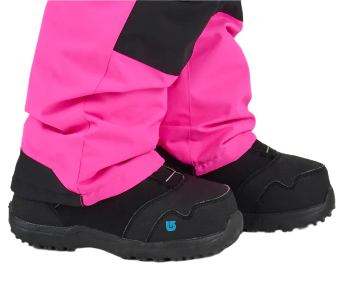 Airblaster Junior's Freedom Insulated Suit 2025 - Black snowsuit with a black zipper on the left leg.