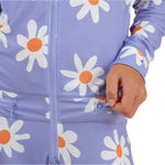 Airblaster Junior's Ninja Suit 2025 - Black snowsuit with white and orange graphic of ninja character on chest.