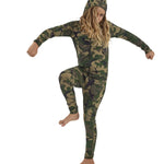 Airblaster Junior's Ninja Suit 2025 - Black ninja suit with a black belt and white mask on the chest.