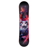 CAPiTA Junior's Jess Kimura Mini Snowboard 2025- black/red angle 1