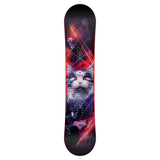CAPITA - Junior's Jess Kimura Mini Snowboard 2025 is a black snowboard with a white and red logo on top of it.