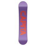 CAPiTA Junior's Jess Kimura Mini Snowboard 2025- black/red/purple angle 2