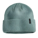 Autumn Select Beanie 2025 - A light blue beanie with a ribbed texture and folded cuff.