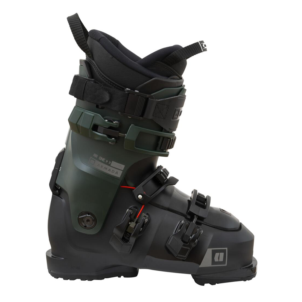 Armada AR One 110 MV Ski Boot 2026 - Black ski boot with a sleek, modern design and silver buckles.