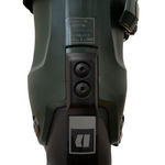 Armada AR One 110 MV Ski Boot 2026 - A dark green ski boot with a white logo on the side and silver buckles.