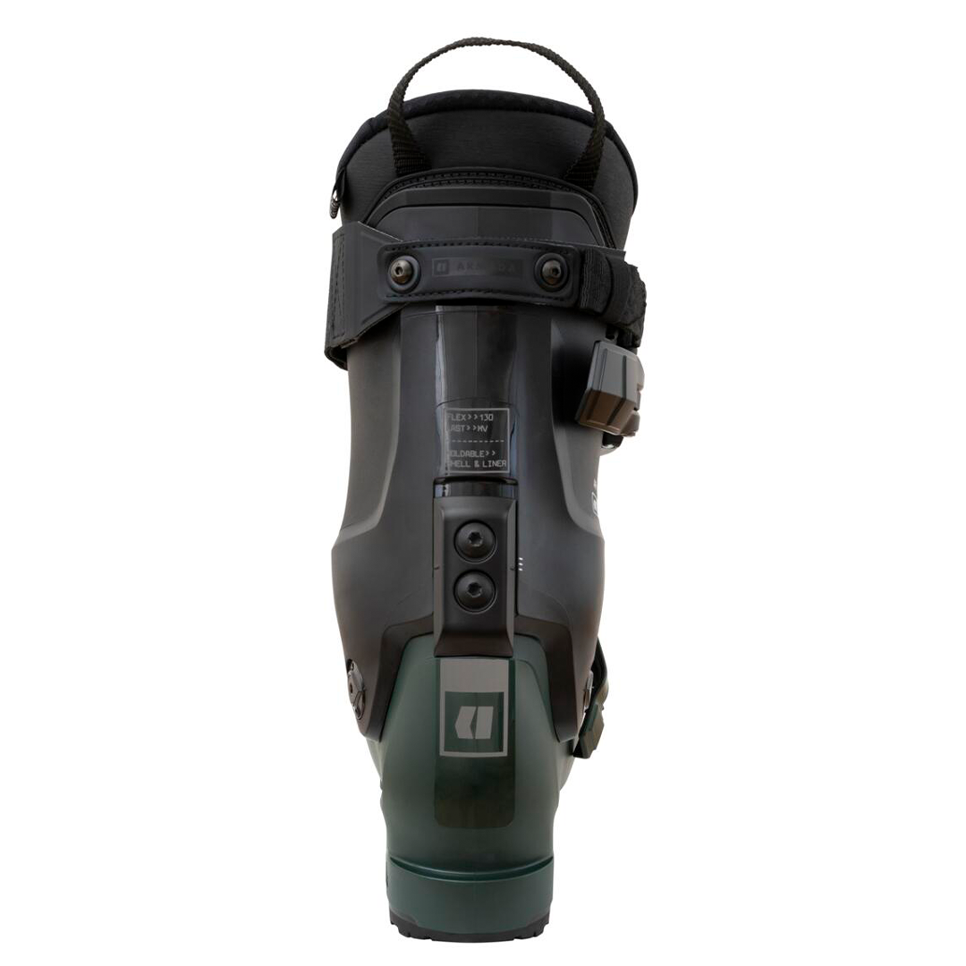 Armada AR One 130 MV Ski Boot 2023 - Black ski boot with a sleek, modern design and silver buckles.