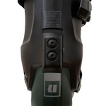 Armada AR One 130 MV Ski Boot 2026 - A black ski boot with a white logo on the side and silver buckles.