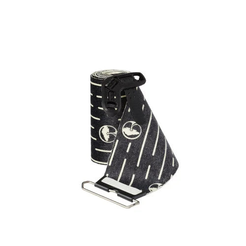 Arbor Universal Splitboard Skin 2024 - Black splitboard skin with white stitching and a small Arbor logo on the top left corner.