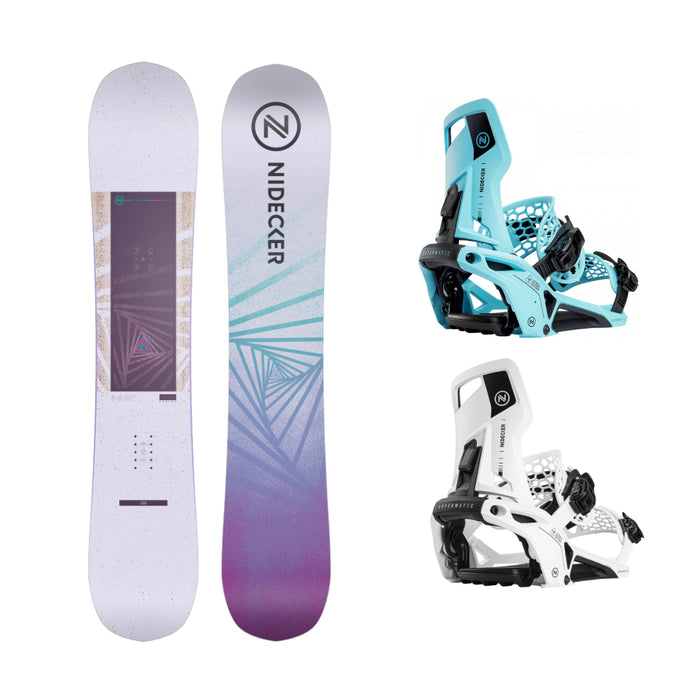 Nidecker Women's Astral Snowbaord with Supermatics Bindings 2025