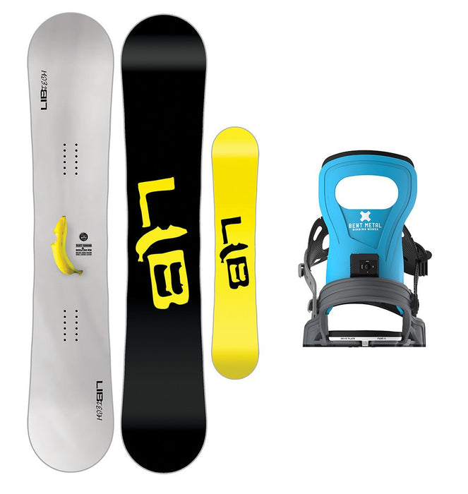 Lib Tech Skate Banana Snowboard with Bent Metal Bolt Snowboard Binding 2025