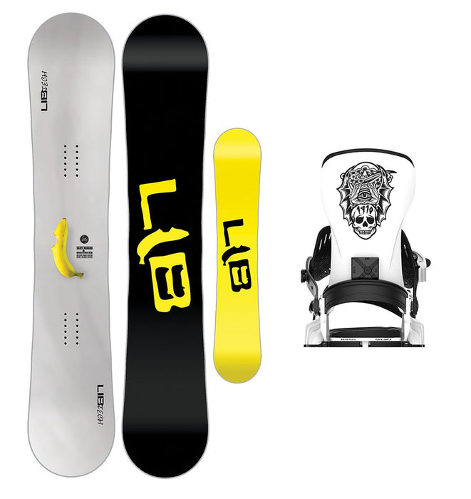 Lib Tech Skate Banana Snowboard with Bent Metal Transfer Snowboard Binding 2025