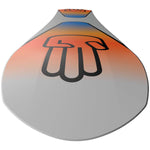 Bataleon Evil Twin Snowboard 2024 - A snowboard with a blue and white gradient design on its top side.