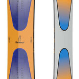 Bataleon Evil Twin Snowboard 2024 - A snowboard with a blue and orange gradient design on its top surface.