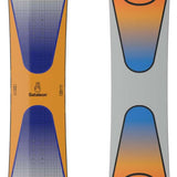 Bataleon Evil Twin Snowboard 2024 - A snowboard with a blue and orange gradient design on its top surface.