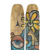 Atomic Bent Chetler 120 Skis 2026 - A pair of skis with a brown base and black trim, featuring a distinctive "Bent Chetler" logo on the top sheet.