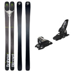USED - Blizzard Brahma 88 with Griffon 13 Bindings - A pair of skis and bindings, featuring a black base color with white lettering on the top sheet.