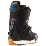 Burton Women's Felix Step On Snowboard Boot 2025 - A black snowboard boot with a blue strap and white soles.
