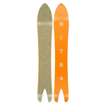 Nitro Cannon Snowboard 2026 - A snowboard with a camouflage pattern on its surface.