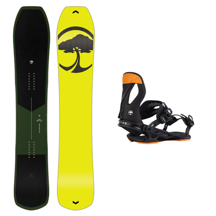 Arbor Carbon Coda Snowboard with Arbor Cypress Snowboard Binding 2025