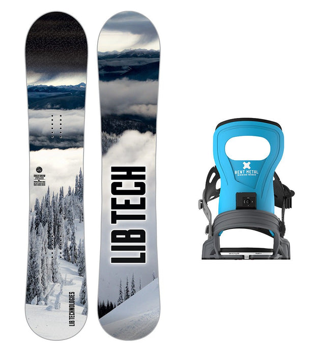 Lib Tech Cold Brew Snowboard with Bent Metal Bolt Snowboard Binding 2025