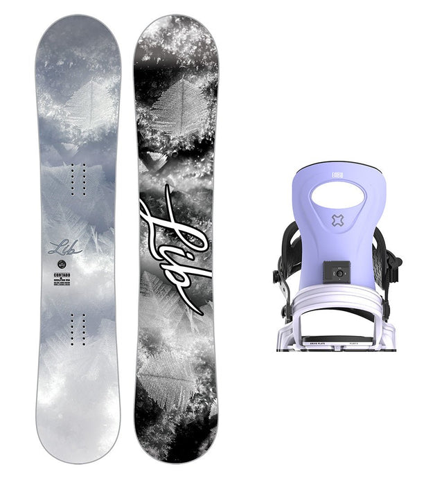 Lib Tech Cortado Snowboard with Bent Metal Women's Metta Snowboard Binding 2025