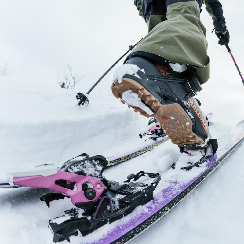 Salomon S/LAB Shift2 13 M Binding - Black bindings with silver screws and a black strap.